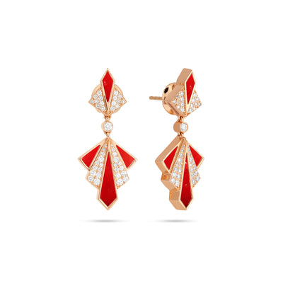 Rose Gold Diamonds Earring