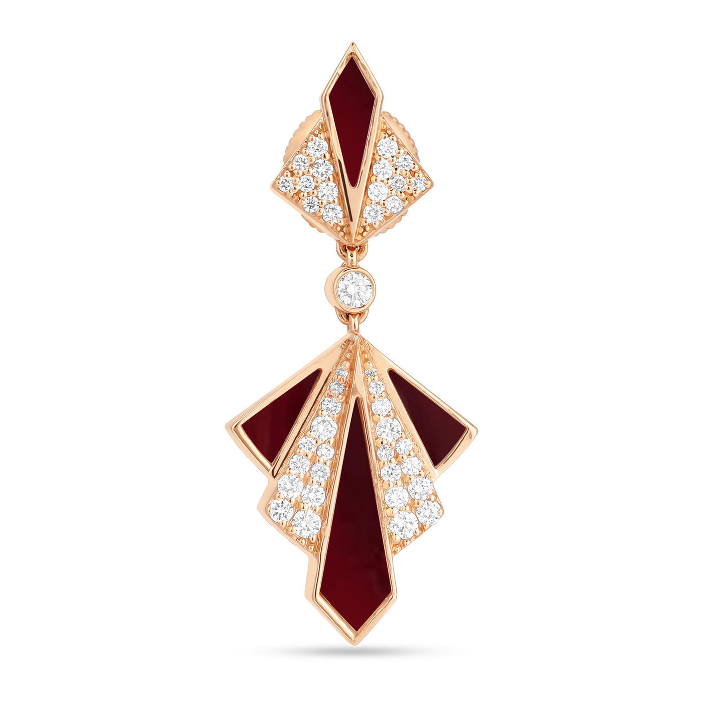 Rose Gold Diamond Earrings