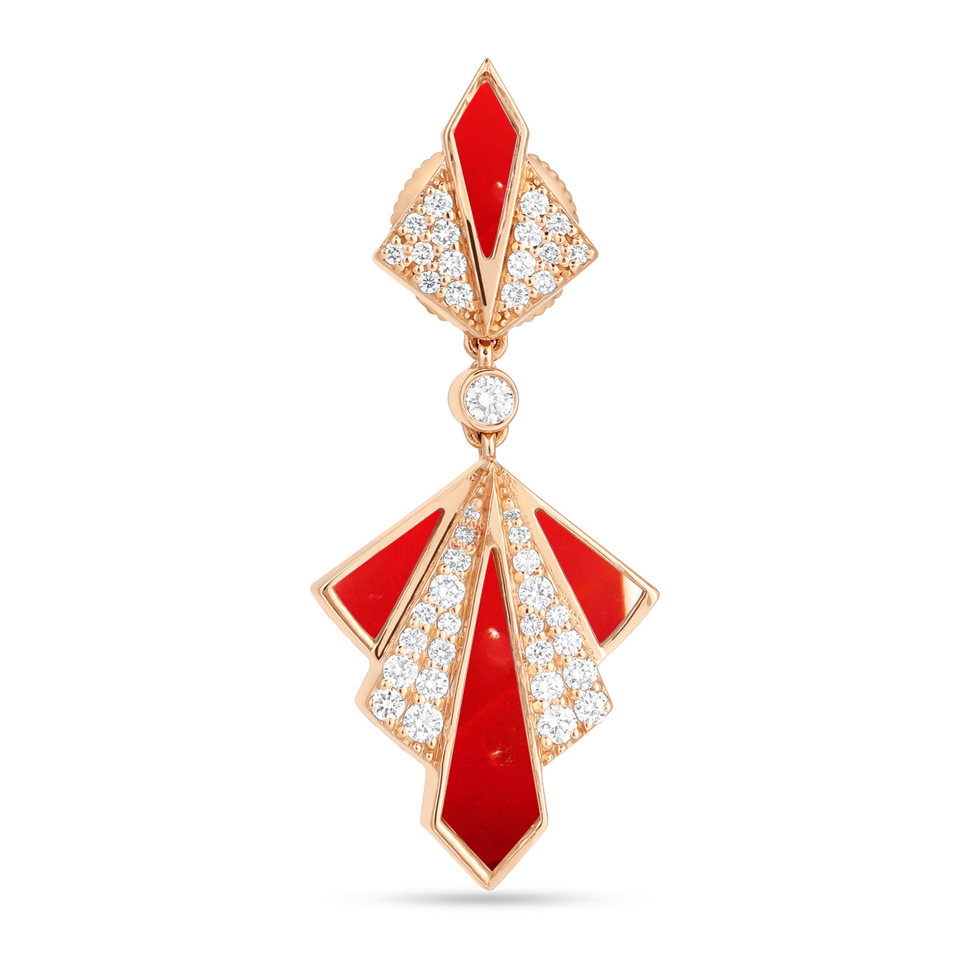 Rose Gold Diamonds Earring
