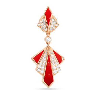Rose Gold Diamonds Earring