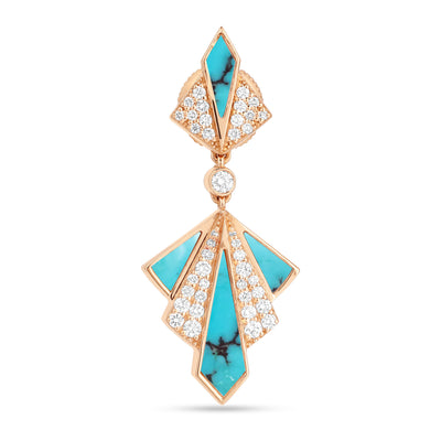 Rose Gold Diamond Earrings