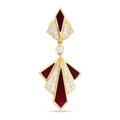 Yellow Gold Diamond Earrings