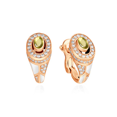 D' OPRAH Rose Gold Diamond Earring natural citrine D' OPRAH Rose Gold Diamond Earring natural citrine