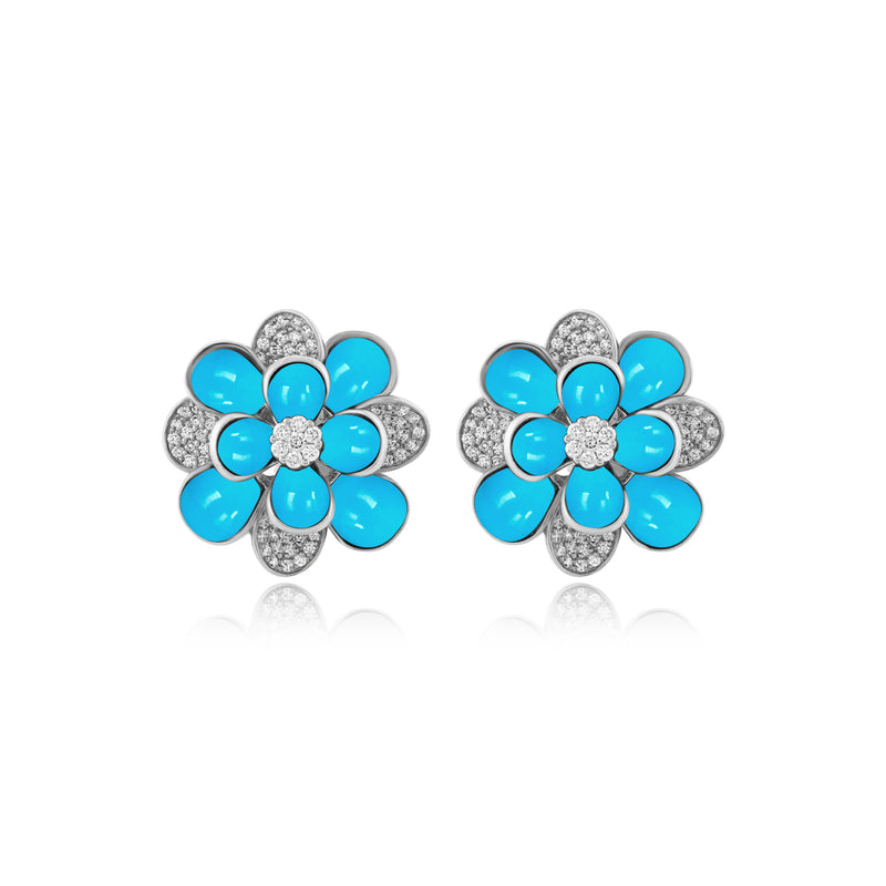 White Gold Diamond Earrings