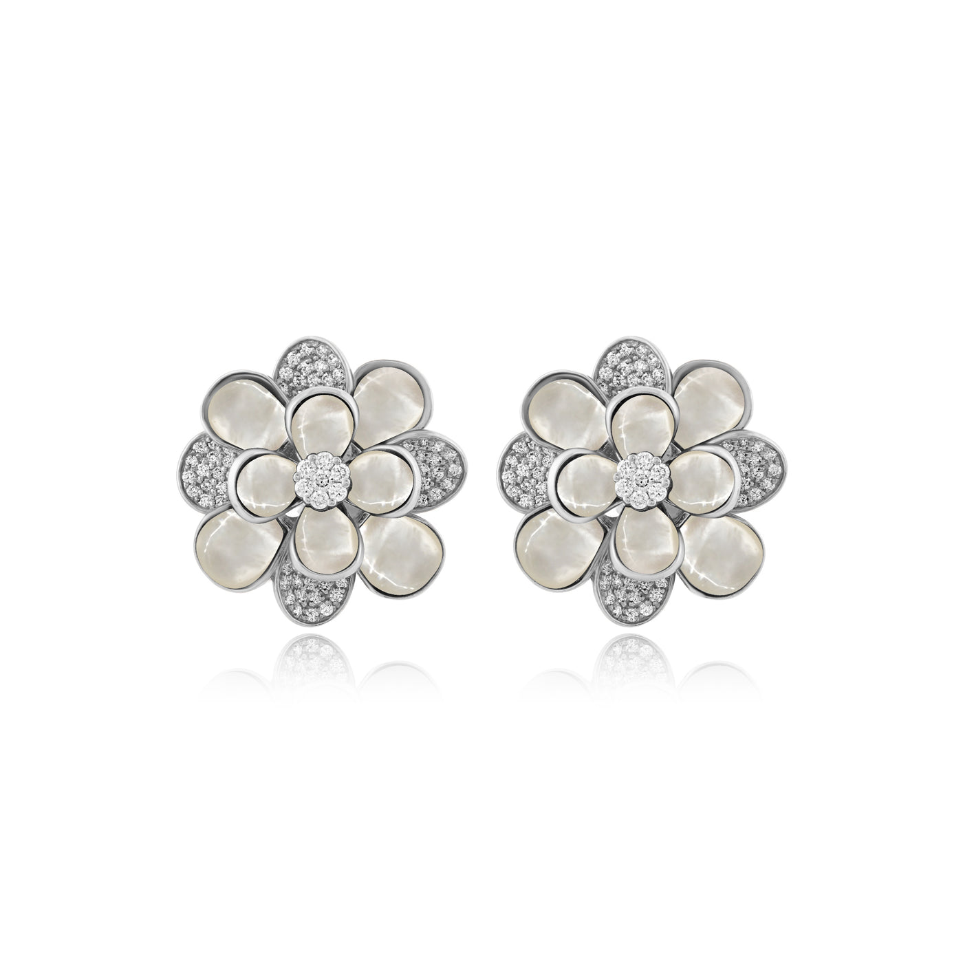 White Gold Diamond Earring