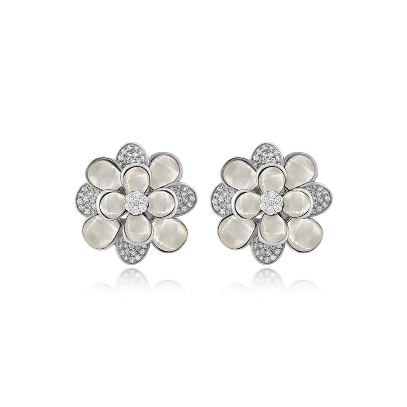White Gold Diamond Earring