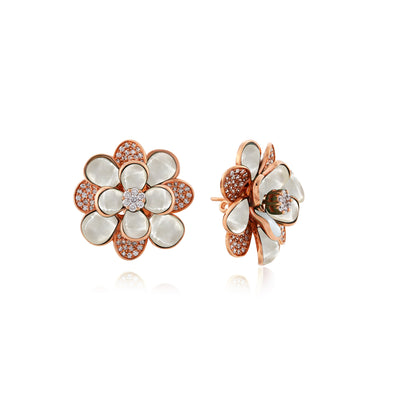Rose Gold Diamond Earring