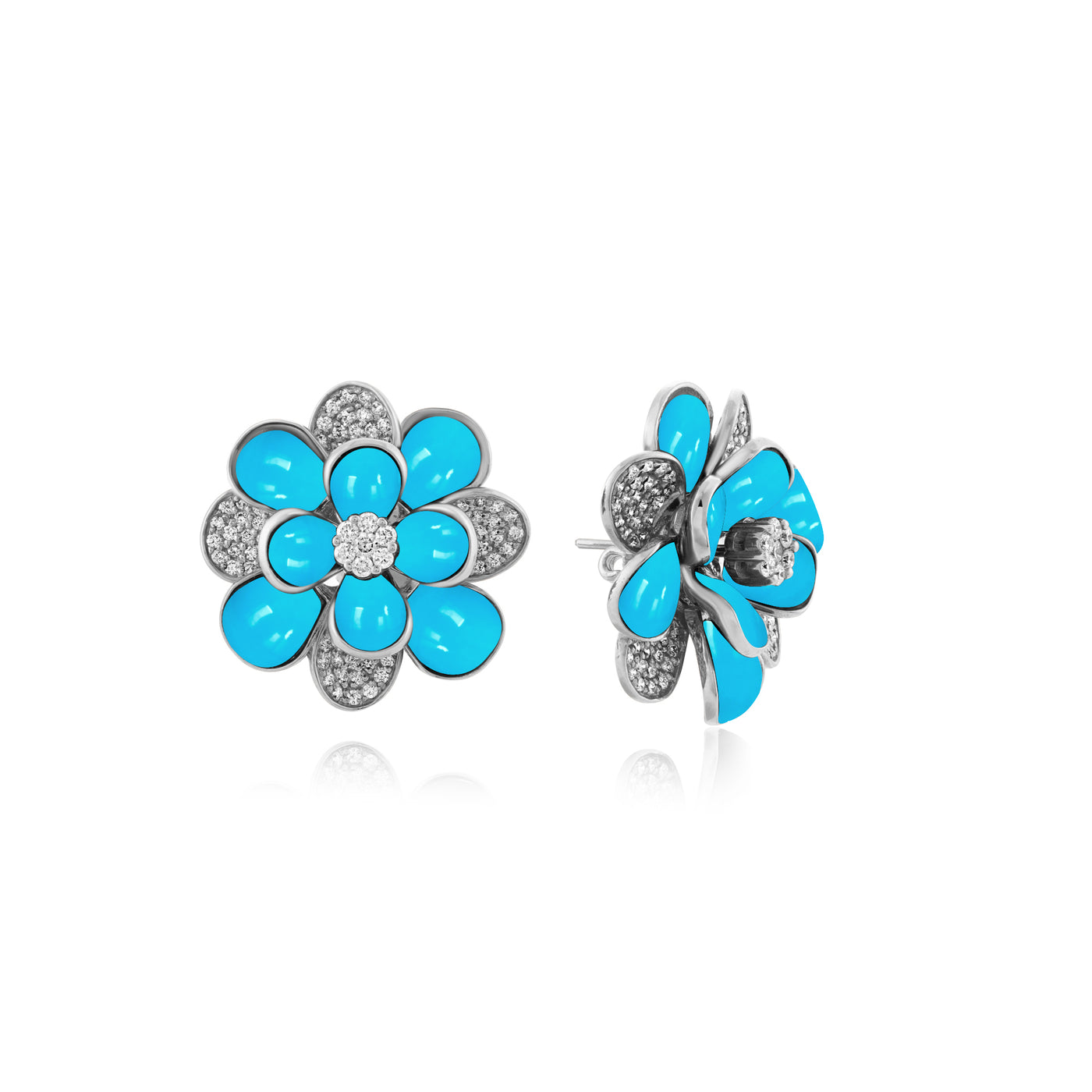 White Gold Diamond Earrings