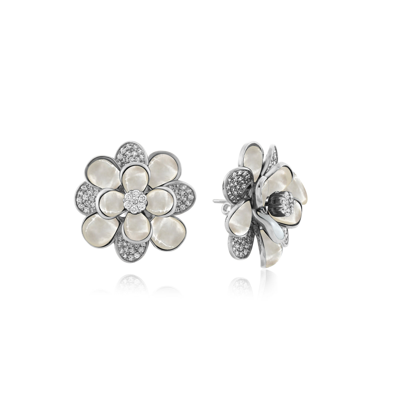 White Gold Diamond Earring