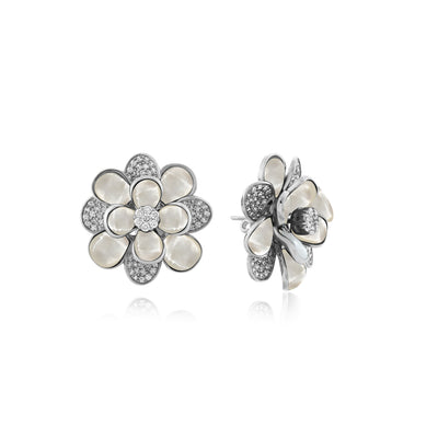 White Gold Diamond Earring
