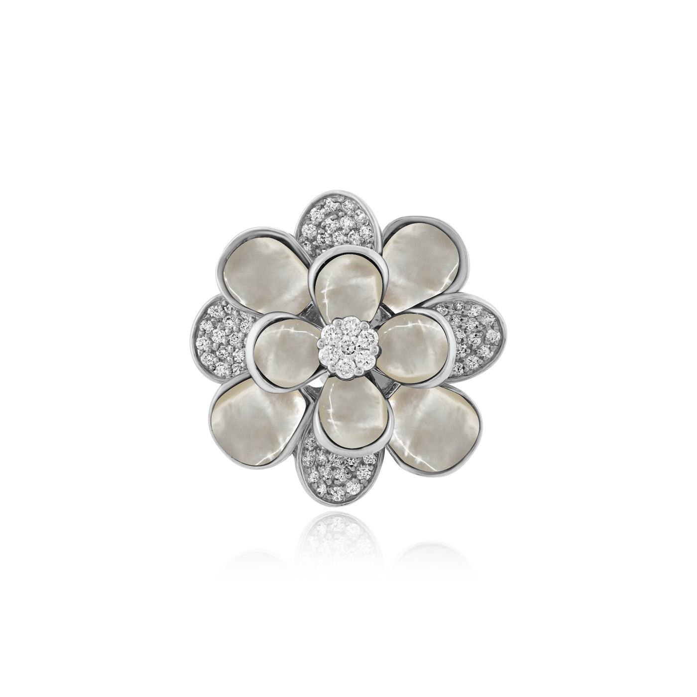 White Gold Diamond Earring