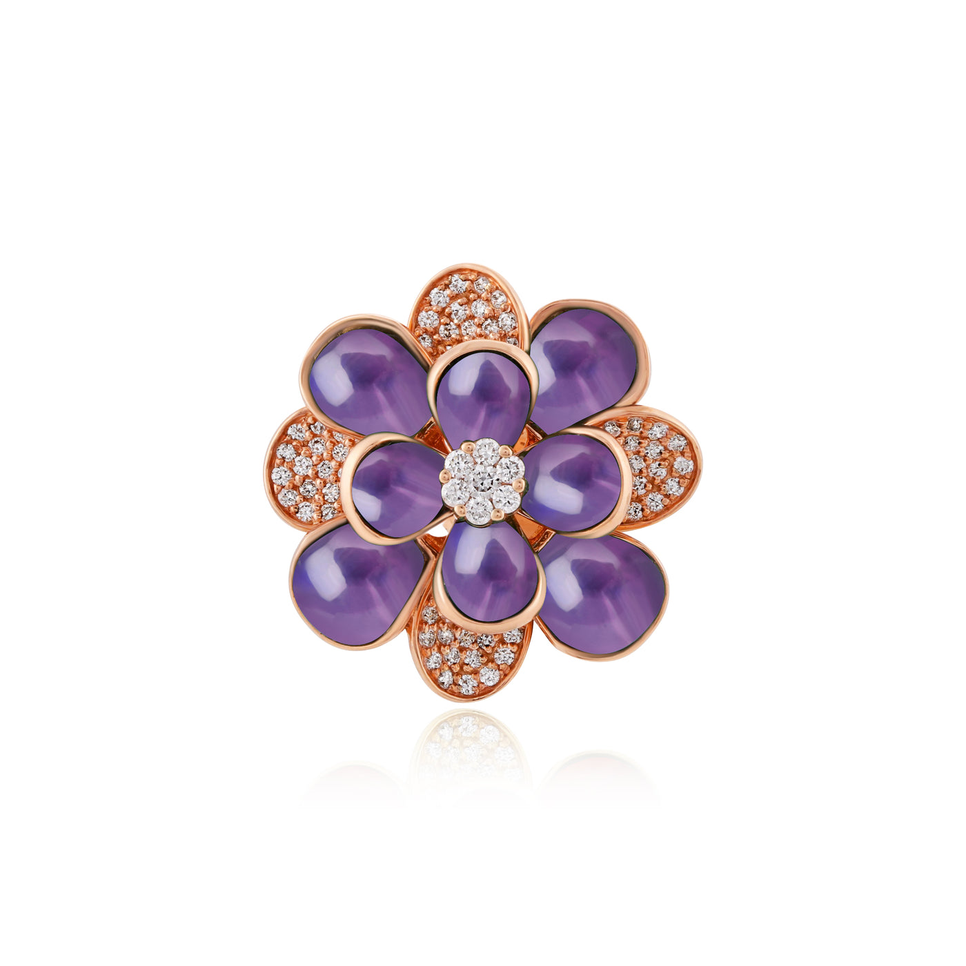 Rose Gold Diamond Earrings