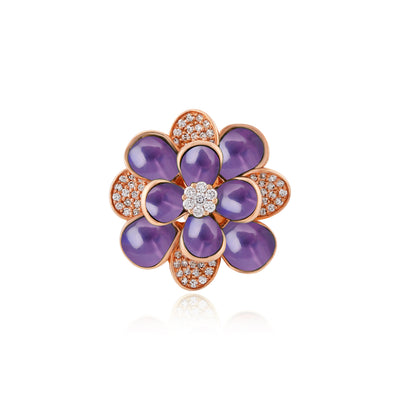 Rose Gold Diamond Earrings