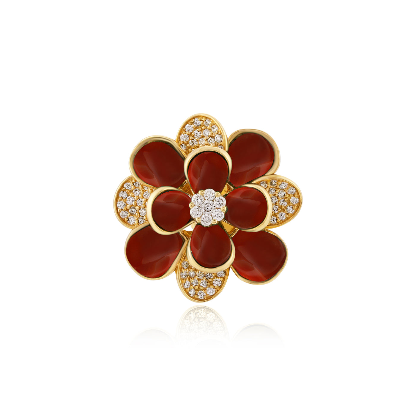 Yellow Gold Diamond Earrings