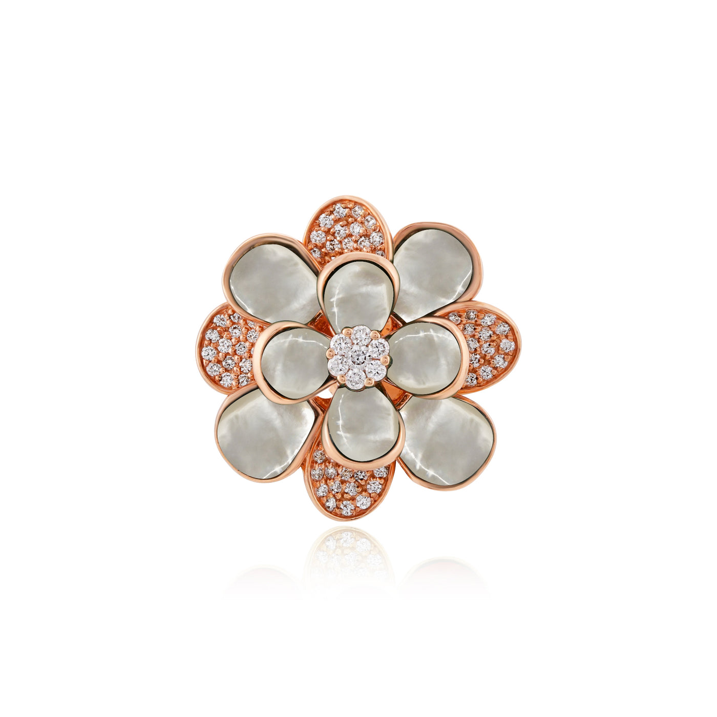 Rose Gold Diamond Earring