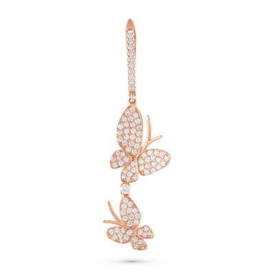 La Miniera Diamond Earring in Rose Gold