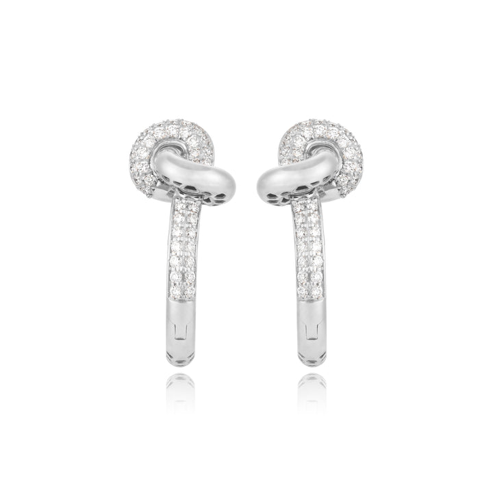 Infinity Knot Diamond Earrings