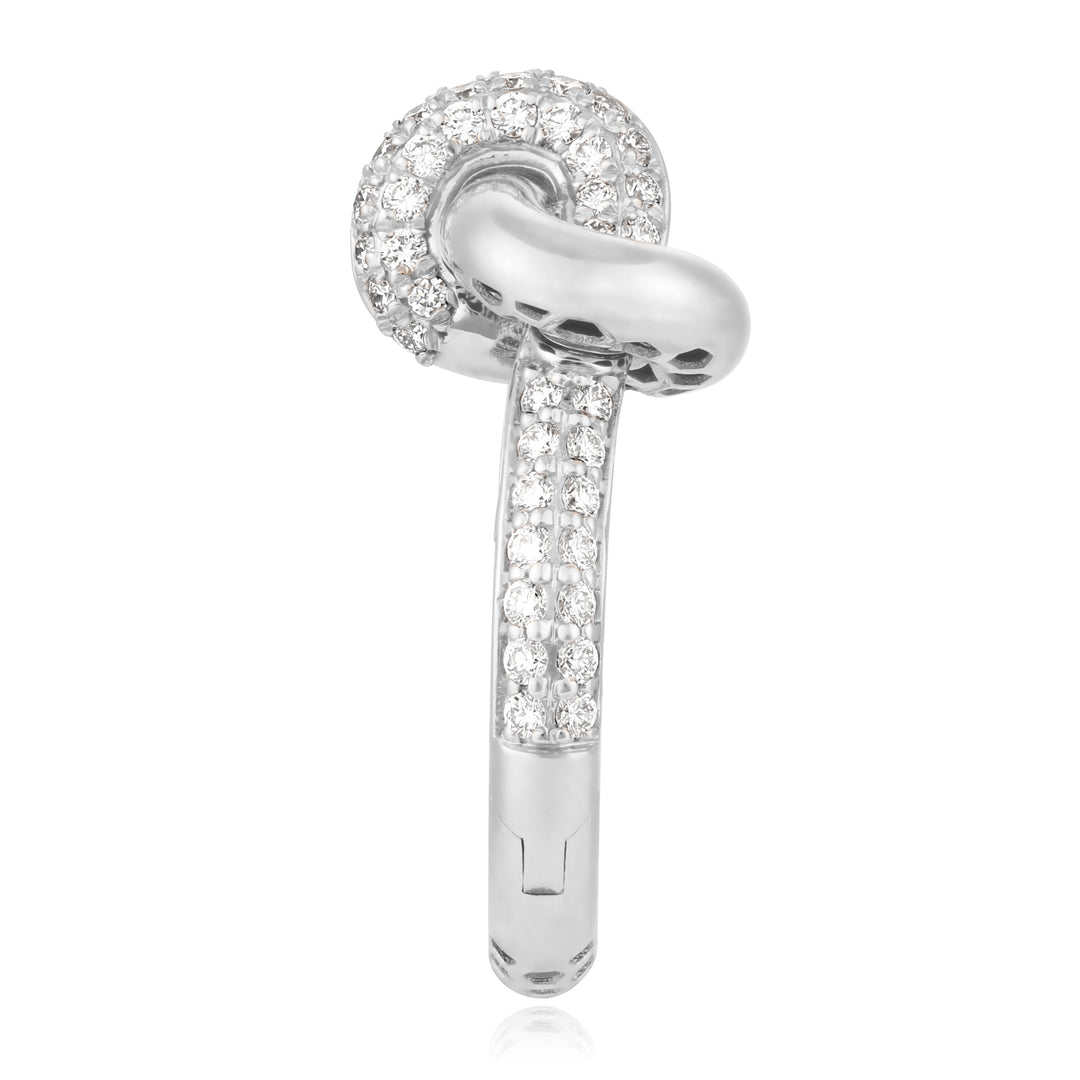 Infinity Knot Diamond Earrings