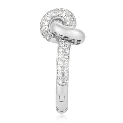 Infinity Knot Diamond Earrings