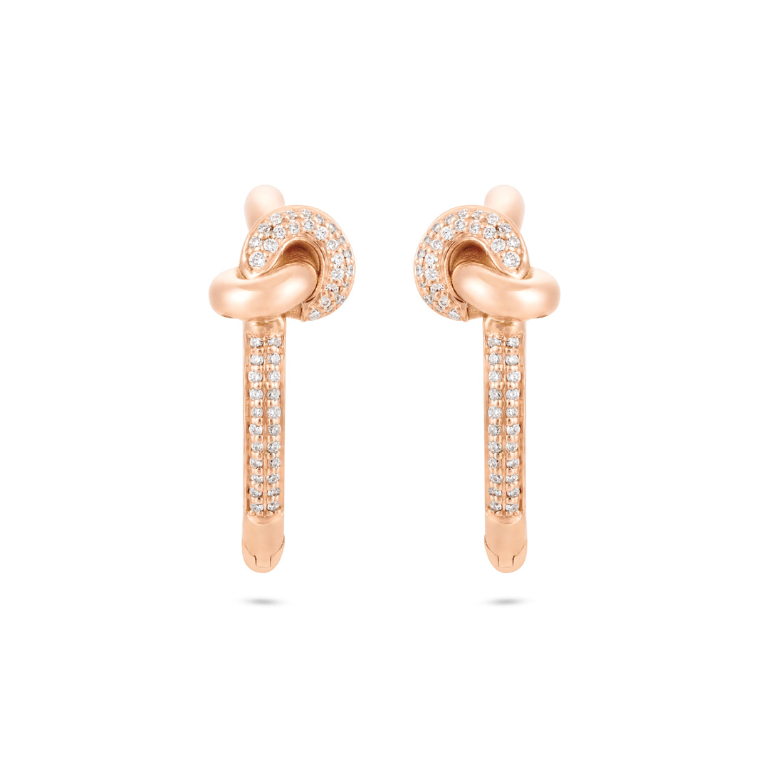 Rose Gold Diamond Earrings