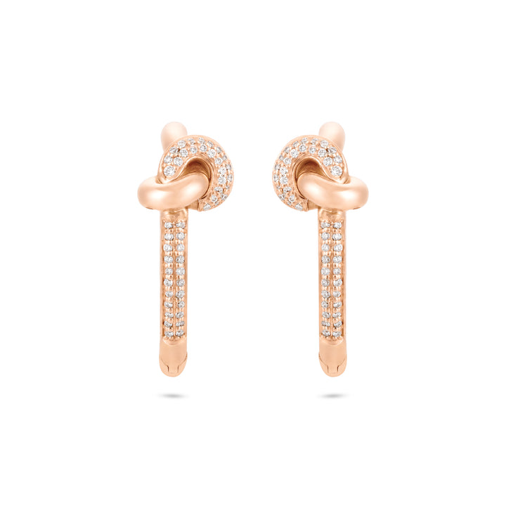 Rose Gold Diamond Earrings