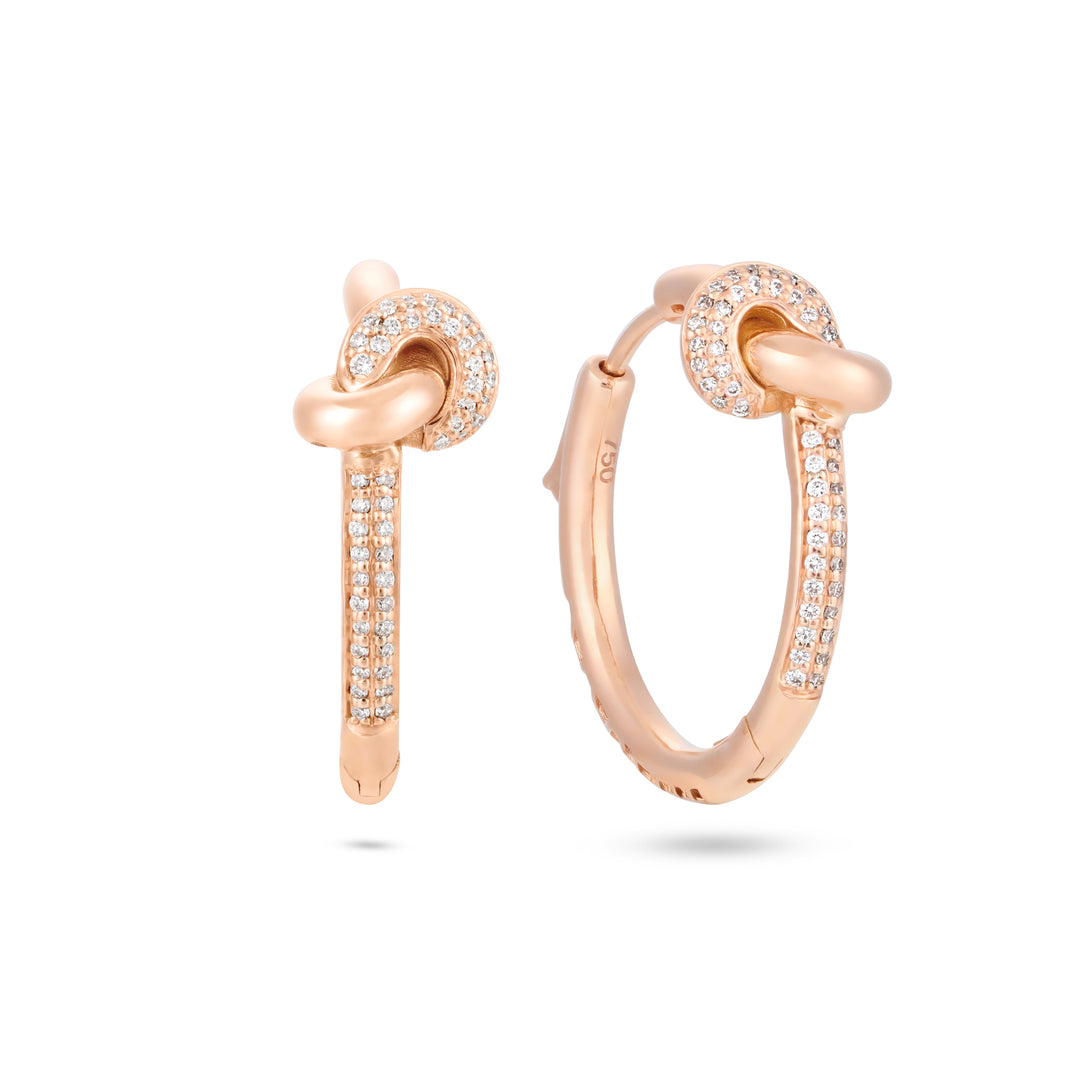 Rose Gold Diamond Earrings