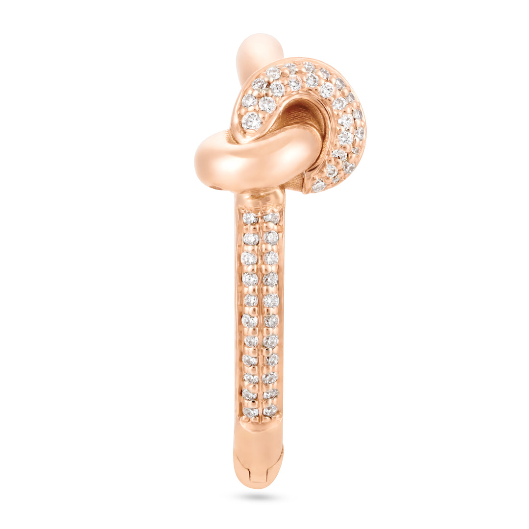 Rose Gold Diamond Earrings