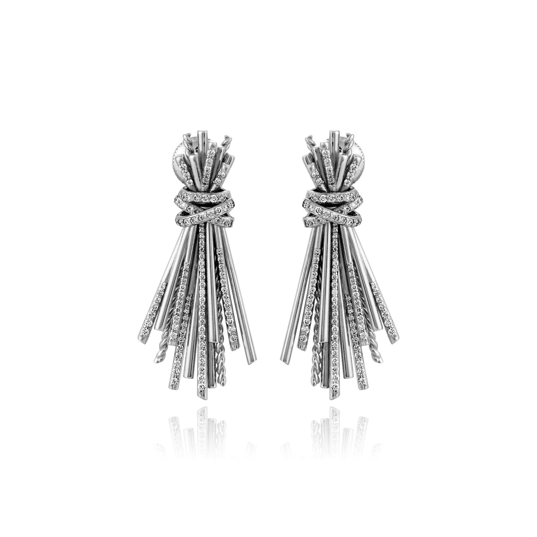 White Gold Diamond Earrings