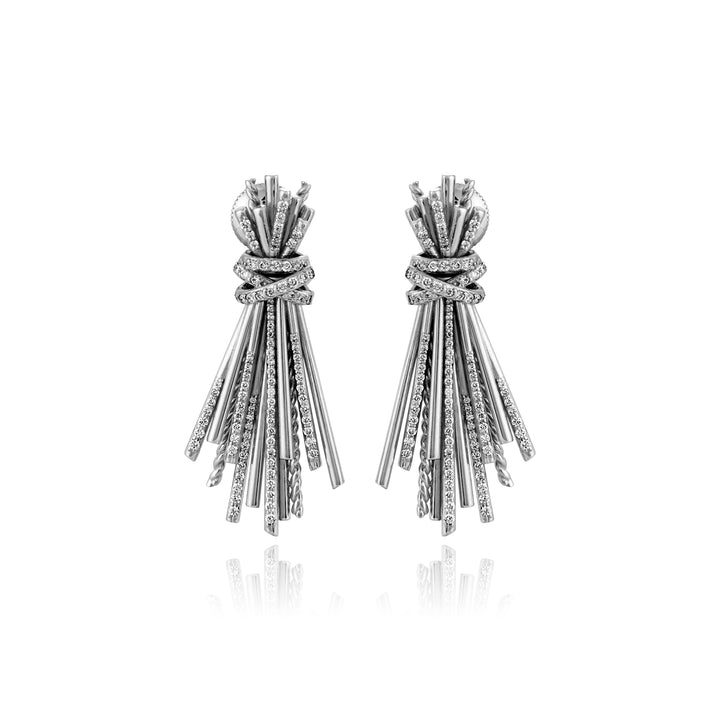 White Gold Diamond Earrings
