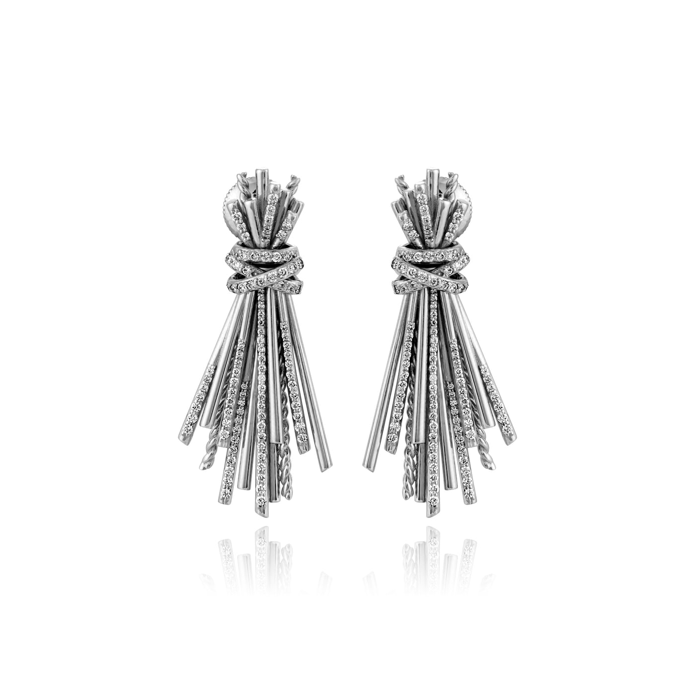 White Gold Diamond Earrings