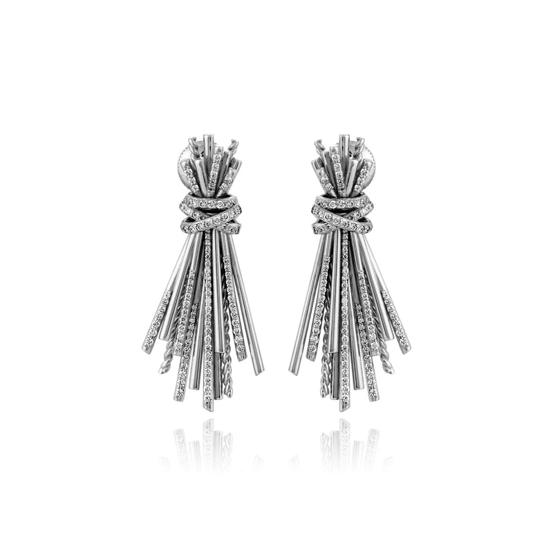 White Gold Diamond Earrings
