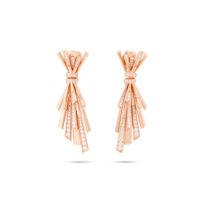  VISTA Rose Gold Diamond Cascade Earrings