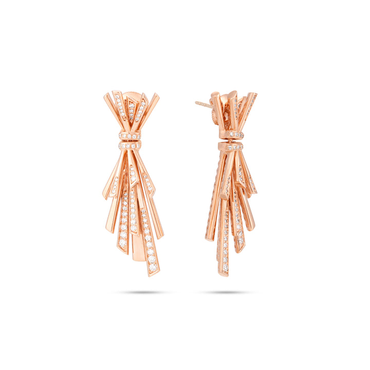 Rose Gold Diamond Earrings