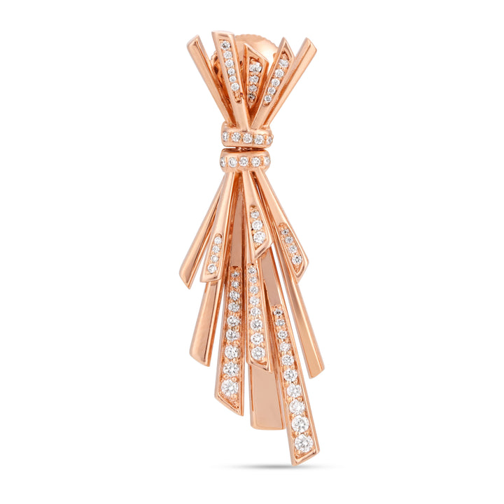 Rose Gold Diamond Earrings