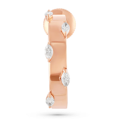 ÉTOILE Radiant Marquise Diamond Earrings in Rose Gold