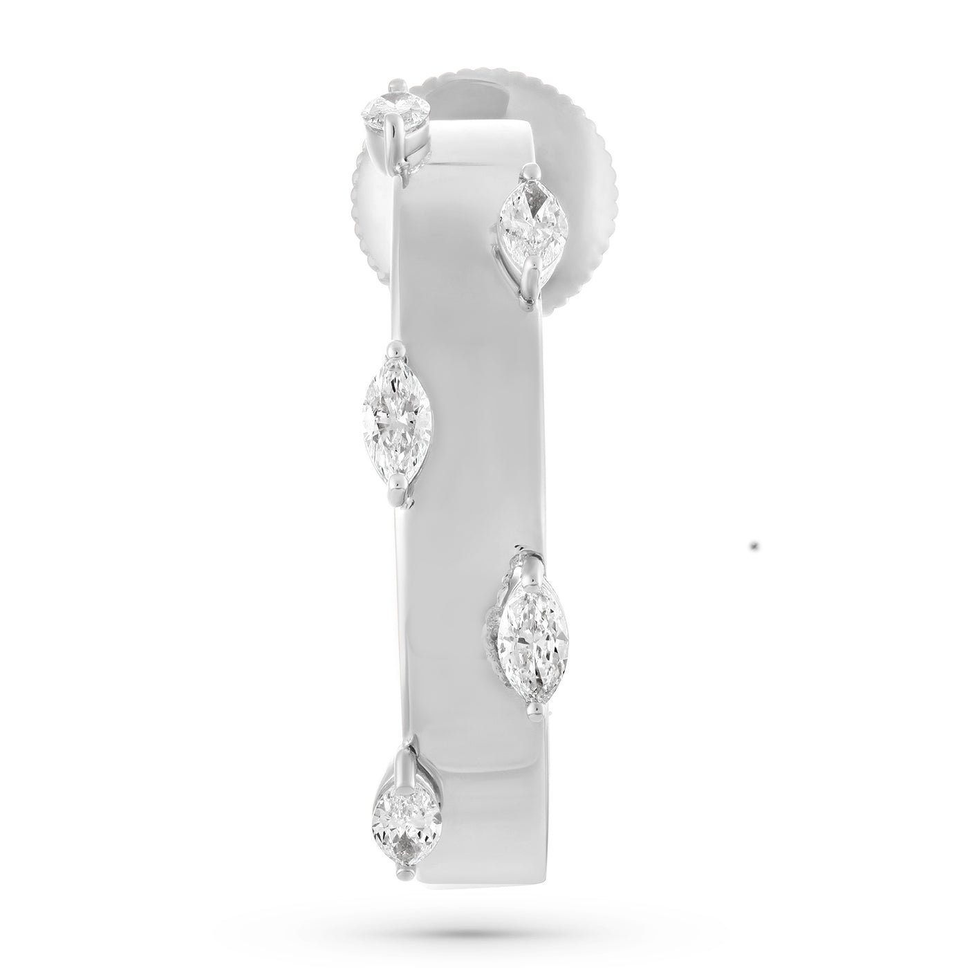 ÉTOILE Radiant Marquise Diamond Earrings in White Gold