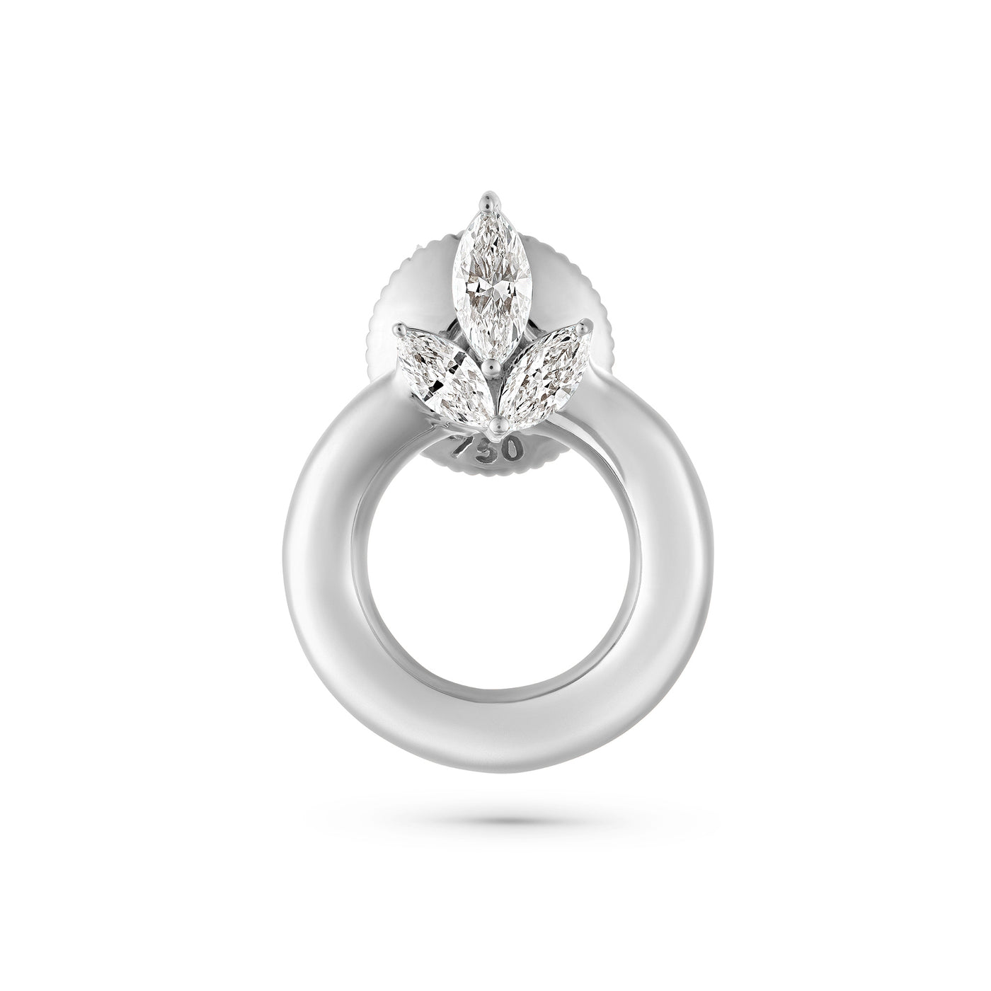 Etoile Radiant White Gold Diamond Earrings