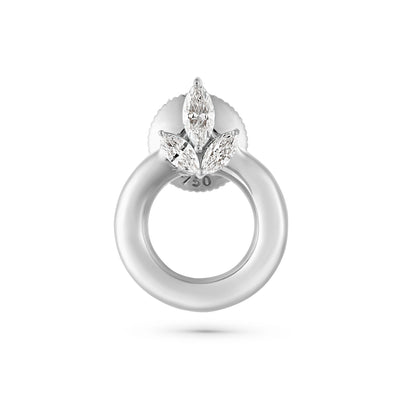 Etoile Radiant White Gold Diamond Earrings