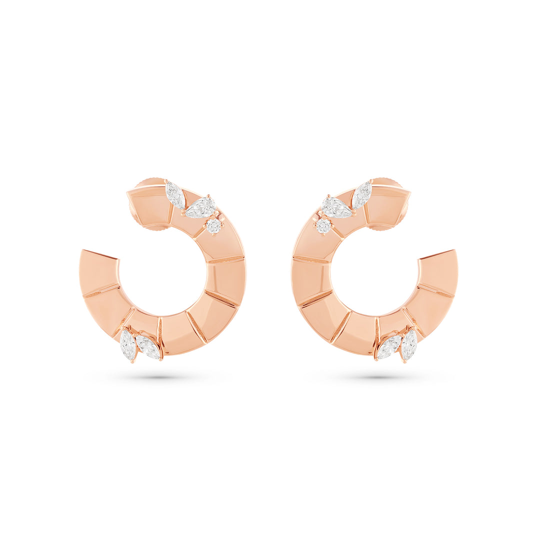 Rose Gold Eternal Circle earring