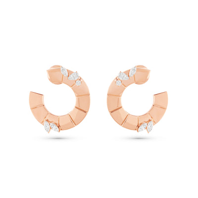 Rose Gold Eternal Circle earring ETOILE  Rose Gold Eternal Circle earring