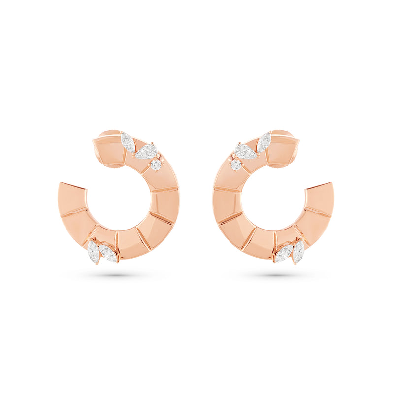 Rose Gold Eternal Circle earring