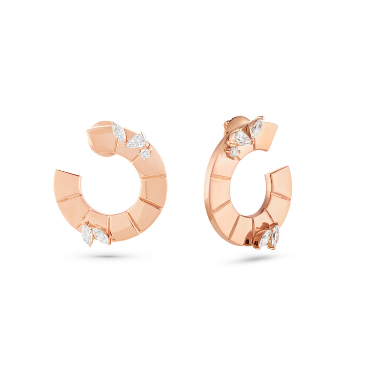 Rose Gold Eternal Circle earring