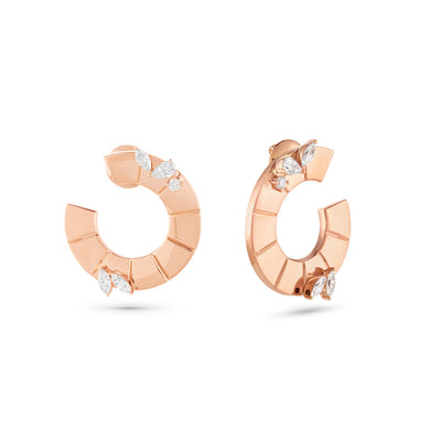 Rose Gold Eternal Circle earring