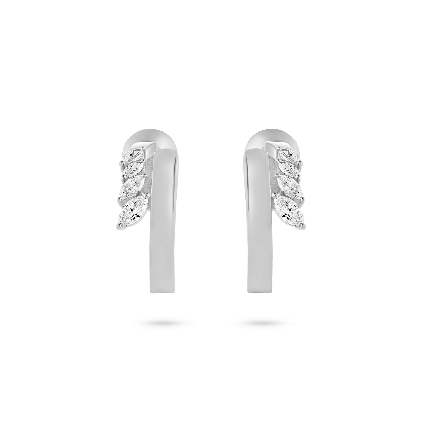 ÉTOILE White Gold Marquise Diamond Earrings