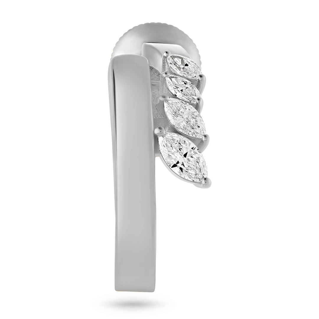 ÉTOILE White Gold Marquise Diamond Earrings