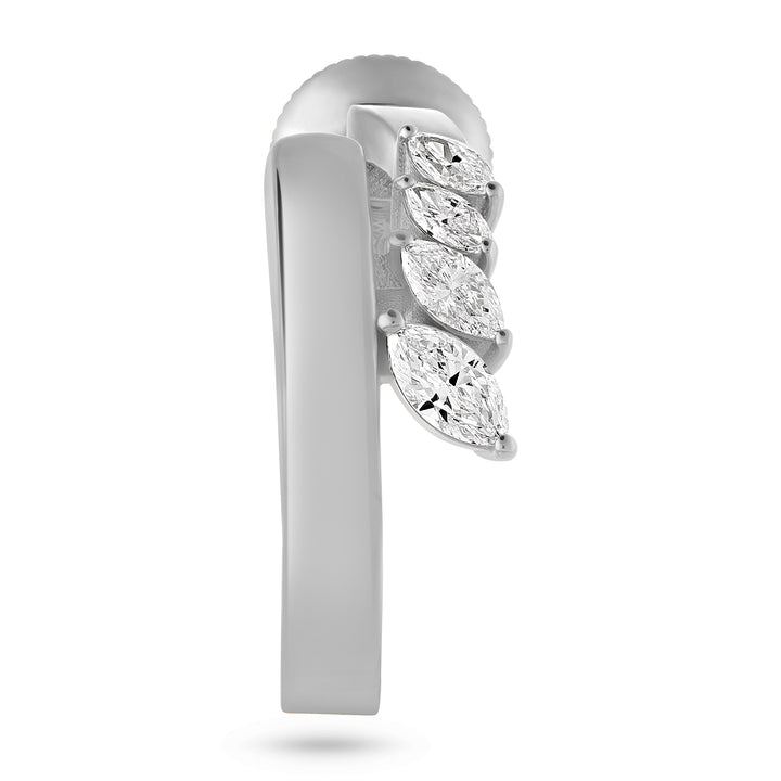 ÉTOILE White Gold Marquise Diamond Earrings