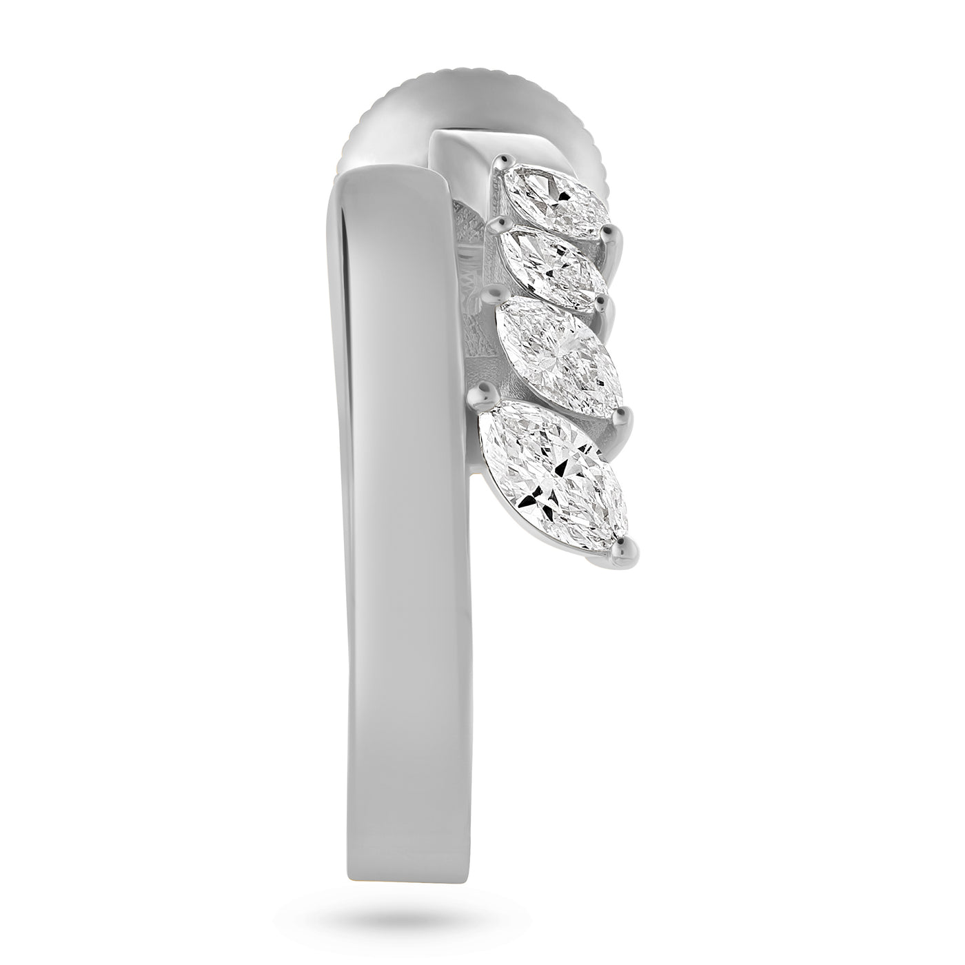 ÉTOILE White Gold Marquise Diamond Earrings