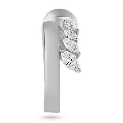 ÉTOILE White Gold Marquise Diamond Earrings