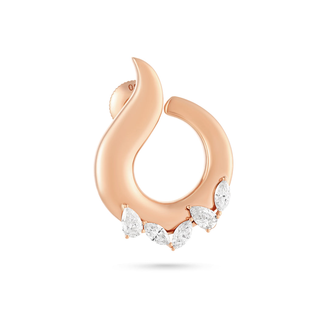 Rose Gold Diamond Earrings