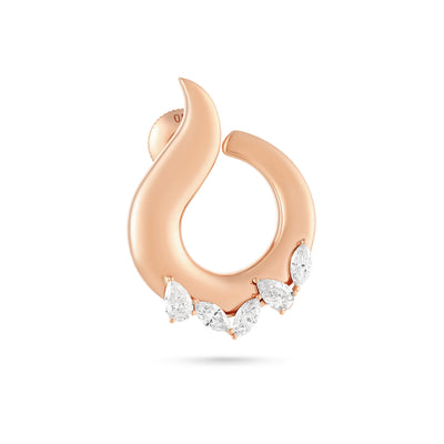 Rose Gold Diamond Earrings